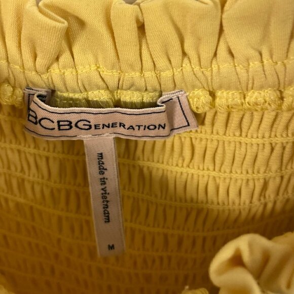 BCBGeneration Sleeveless Smocked Short Top - Picture 3 of 3